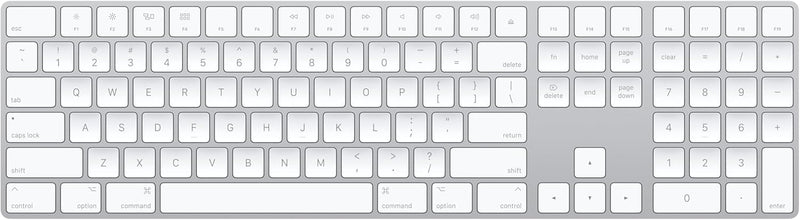 Apple MQ052LL/A Magic Keyboard with Numeric Keypad - US English (White) — main product image