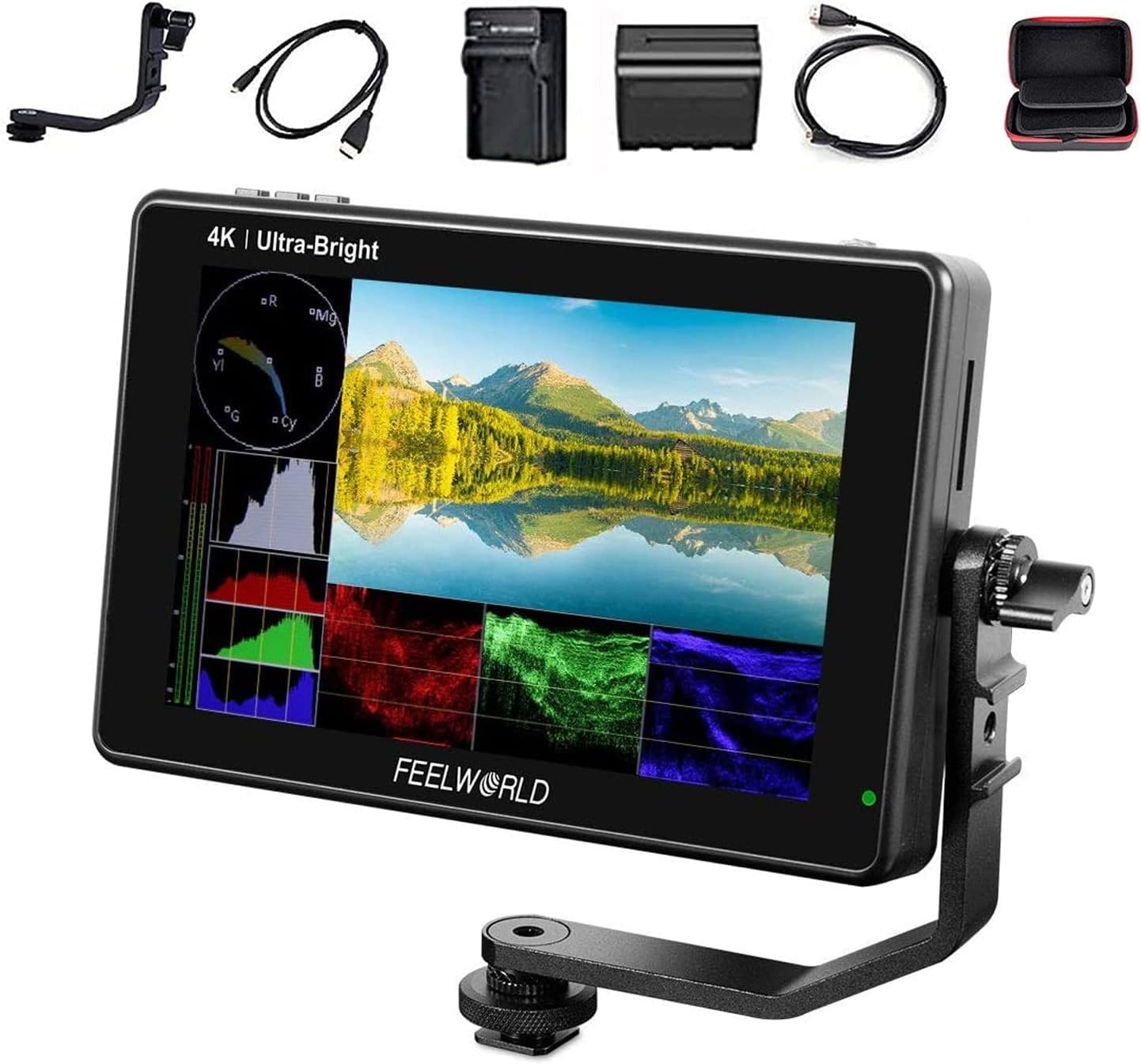 FEELWORLD LUT7 PRO+NP-F970 7" 2200nits Camera Field Monitor Bundle
