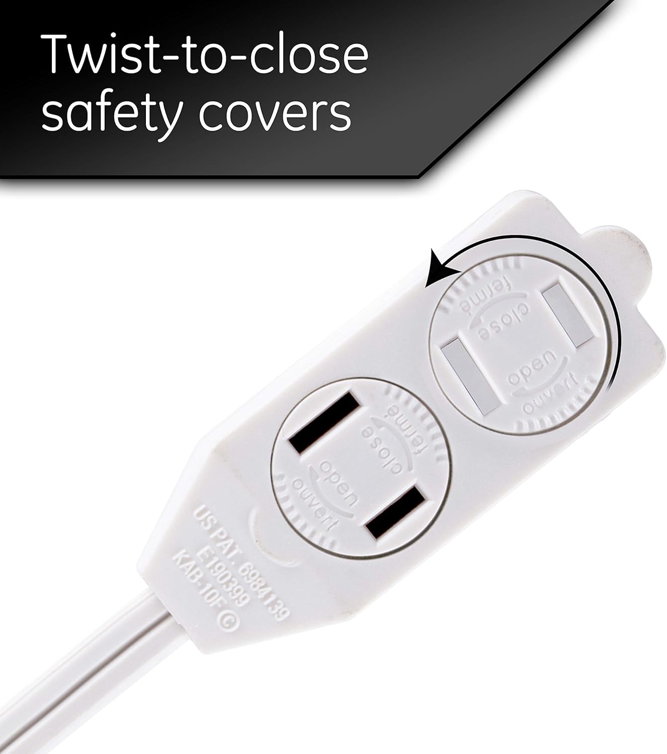 GE 39607 12ft Extension Cord with Footswitch - 3 Outlet