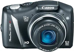 Canon SX130 PowerShot 12.1MP 12x Zoom Digital Camera