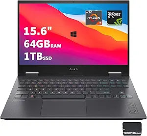 HP OMEN 15.6" Ryzen 7 GTX 1660Ti Gaming Laptop