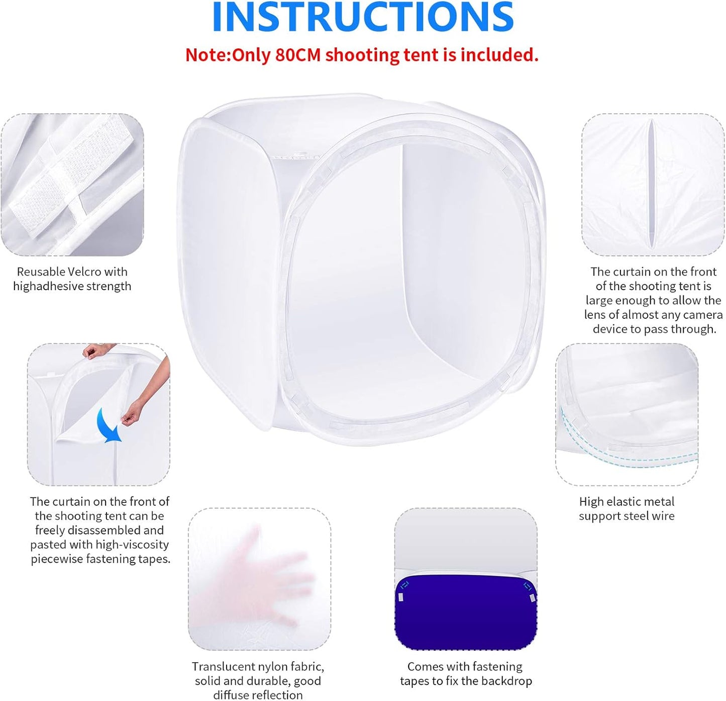 Neewer 10071238 24" Photo Studio Light Tent Kit