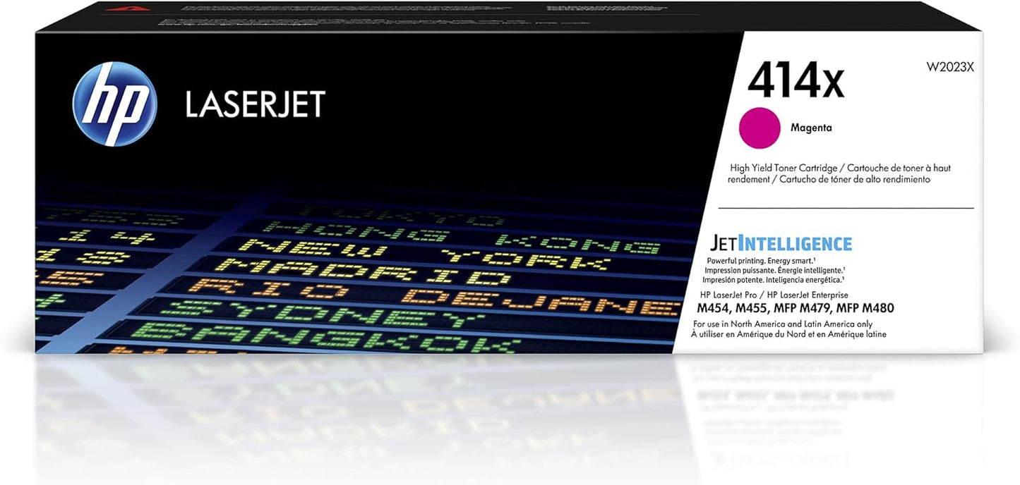 HP W2023X 414X Magenta High-Yield Toner Cartridge