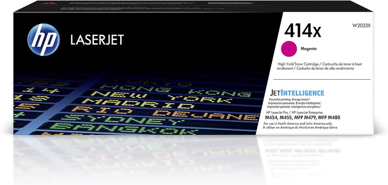 HP W2023X 414X Magenta High-Yield Toner Cartridge — main product image