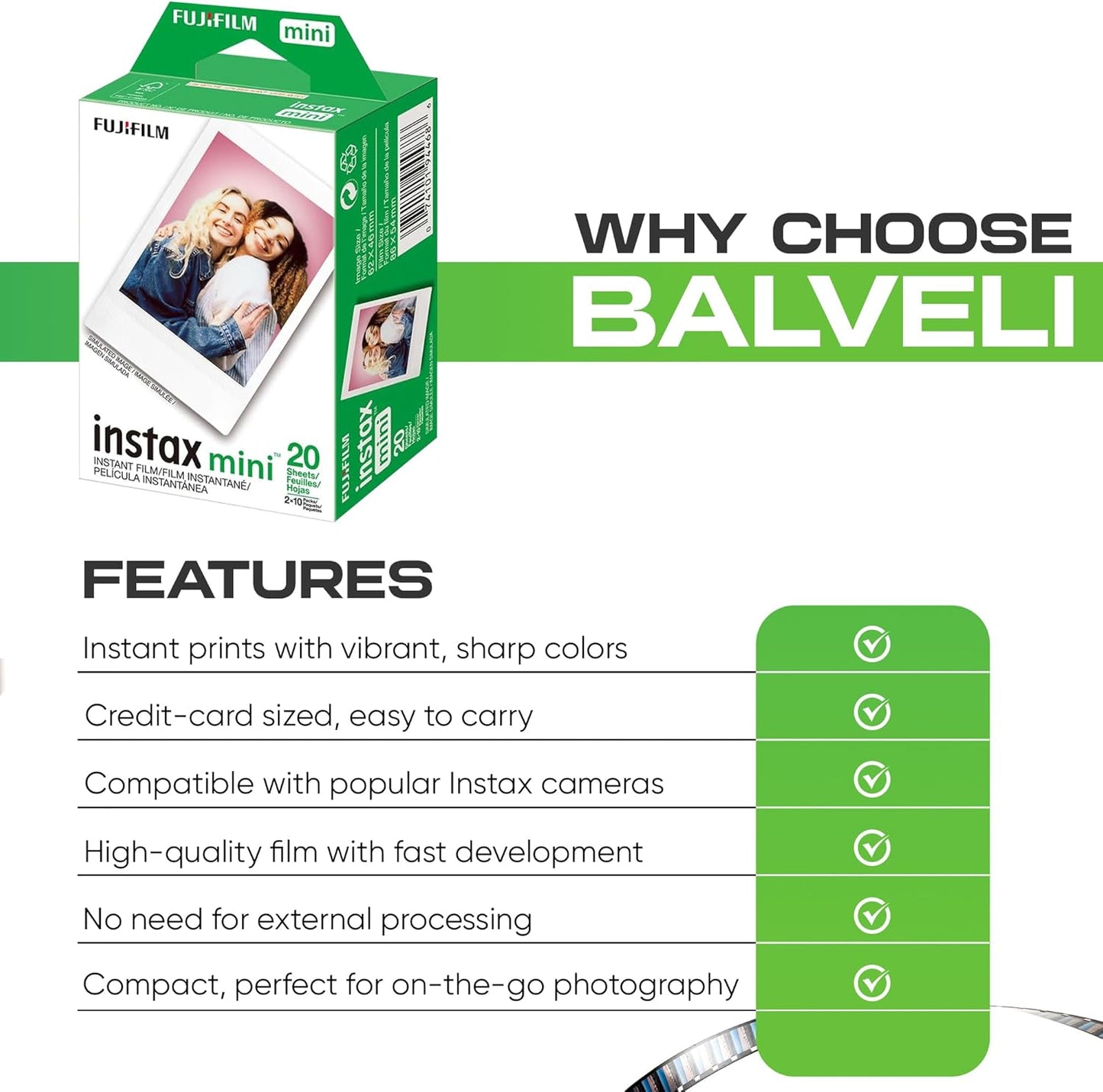 Fujifilm instaxminitwin Mini Instant Film 40 Exposures