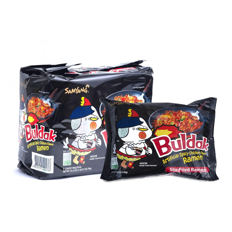 Samyang Buldak Spicy Ramen Korean Noodles, 5-Pack — main product image