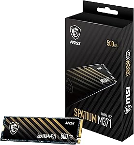 MSI S78-440K160-P83 SPATIUM M371 500GB NVMe SSD — main product image