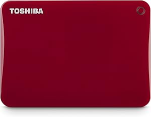 Toshiba HDTC830XR3C1 Canvio Connect II 3TB Red Portable Drive