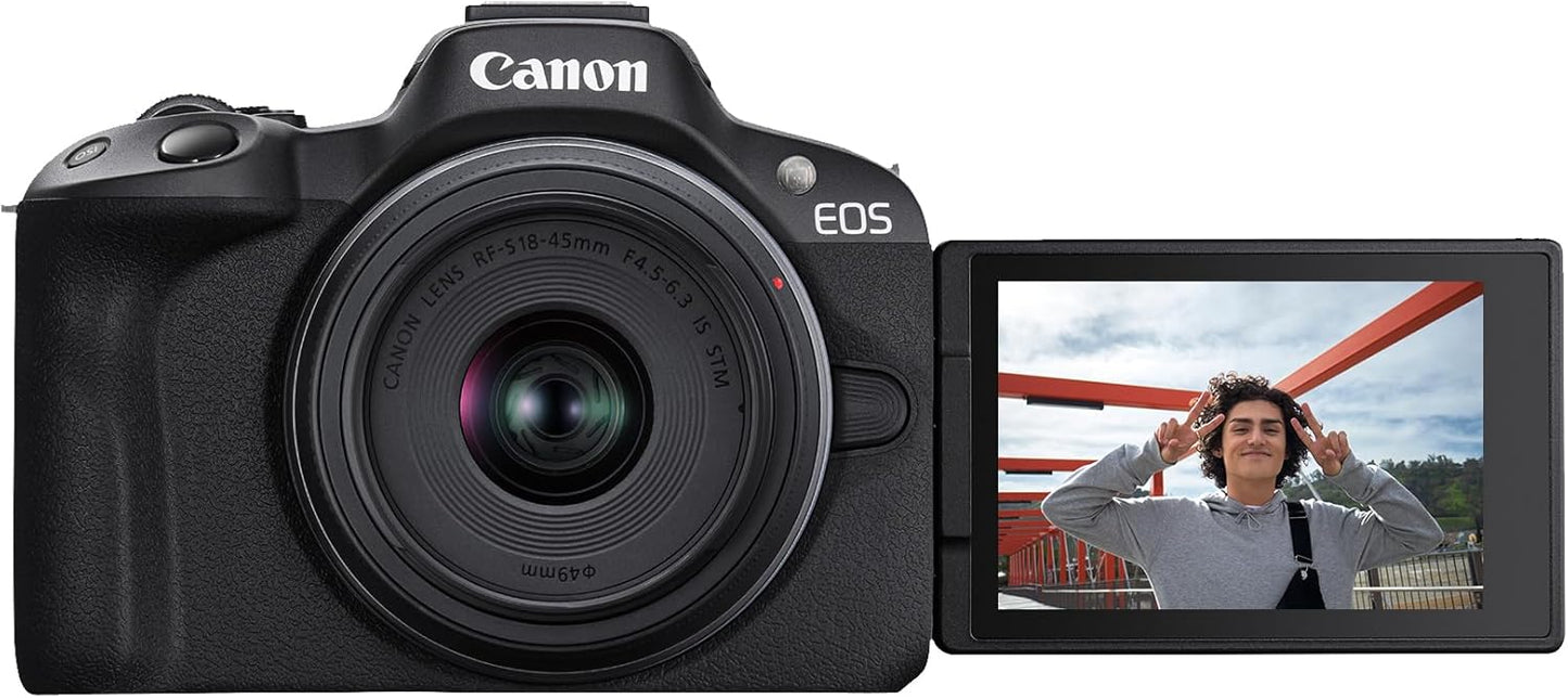 Canon 5811C012 EOS R50 Mirrorless Camera 18-45mm Kit
