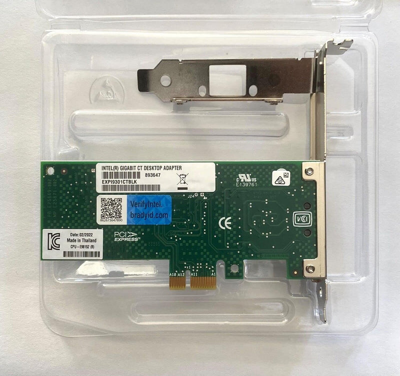 Intel EXPI9301CTBLK Gigabit PCI-Express Network Adapter — main product image