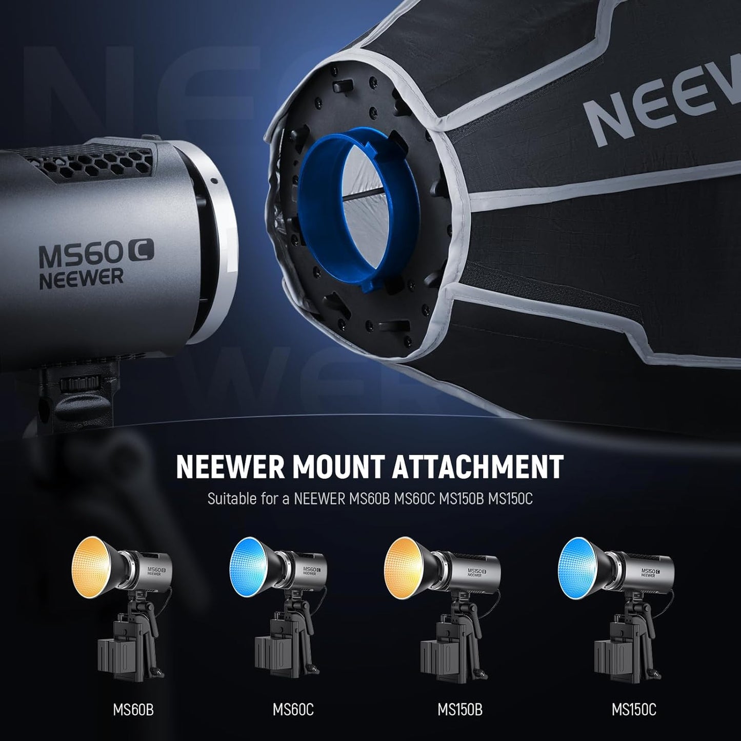 Neewer 10103084 Octagonal Softbox with Neewer Mount