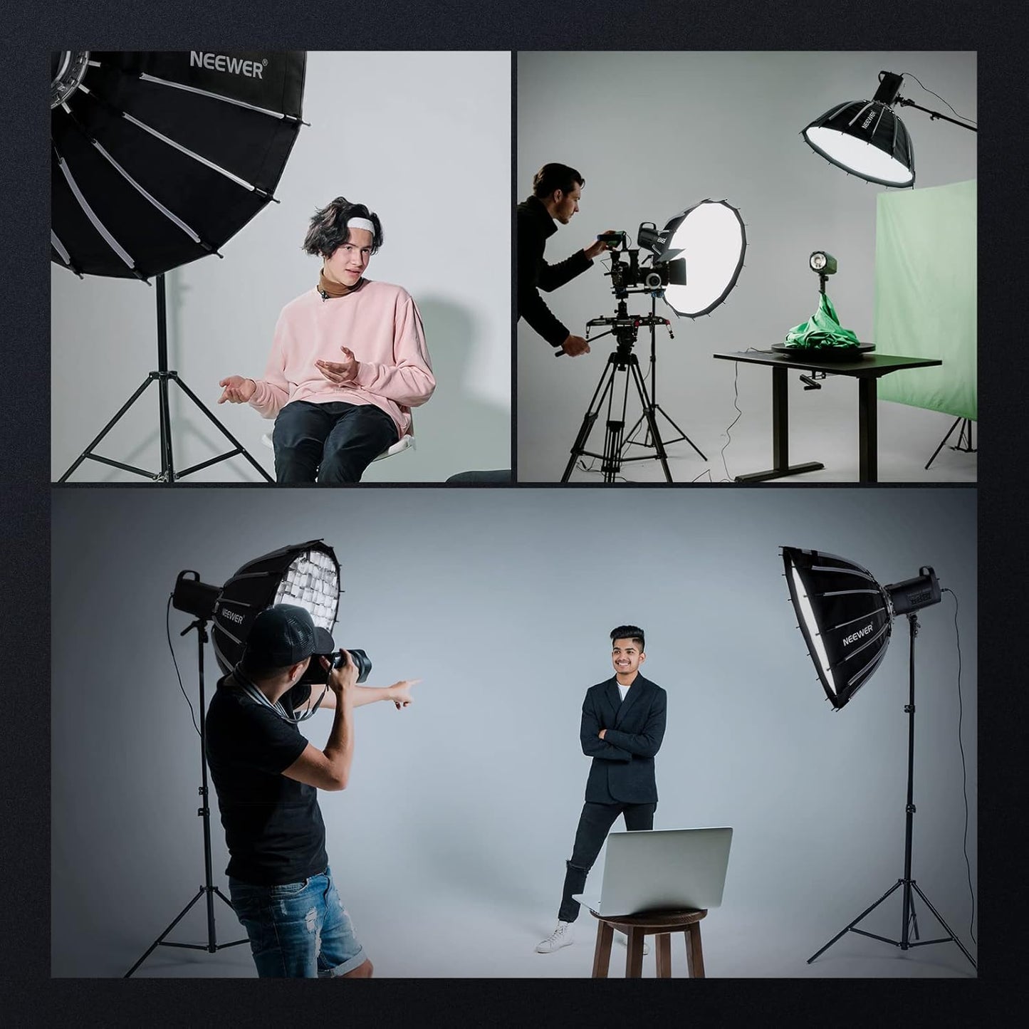 Neewer SF65Q 26" Parabolic Softbox Bowens Mount Kit