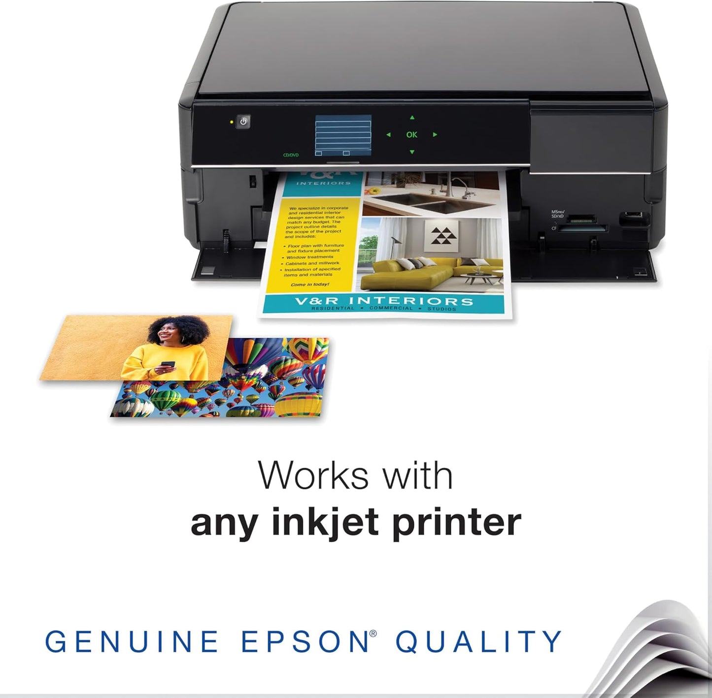 Epson S041945 Ultra Premium Glossy Photo Paper 5x7 20 Sheets