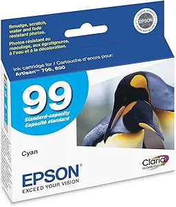 Epson T099220-S Claria Cyan Ink Cartridge Standard Capacity