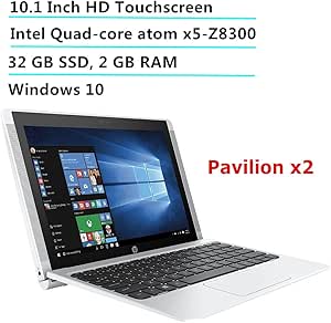 HP Pavilion x2 10.1" Detachable Laptop - Atom x5, 2GB RAM, 32GB SSD