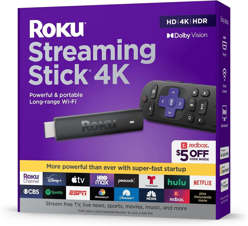 Roku Streaming Stick 4K HDR Dolby Vision Player — main product image