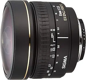 Sigma 8mm f/3.5 EX DG Circular Fisheye Lens Nikon Renewed