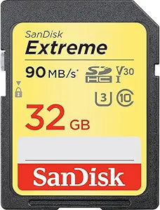 SanDisk SDSDXVE-032G-ANCIN 32GB Extreme MicroSDHC Card — main product image