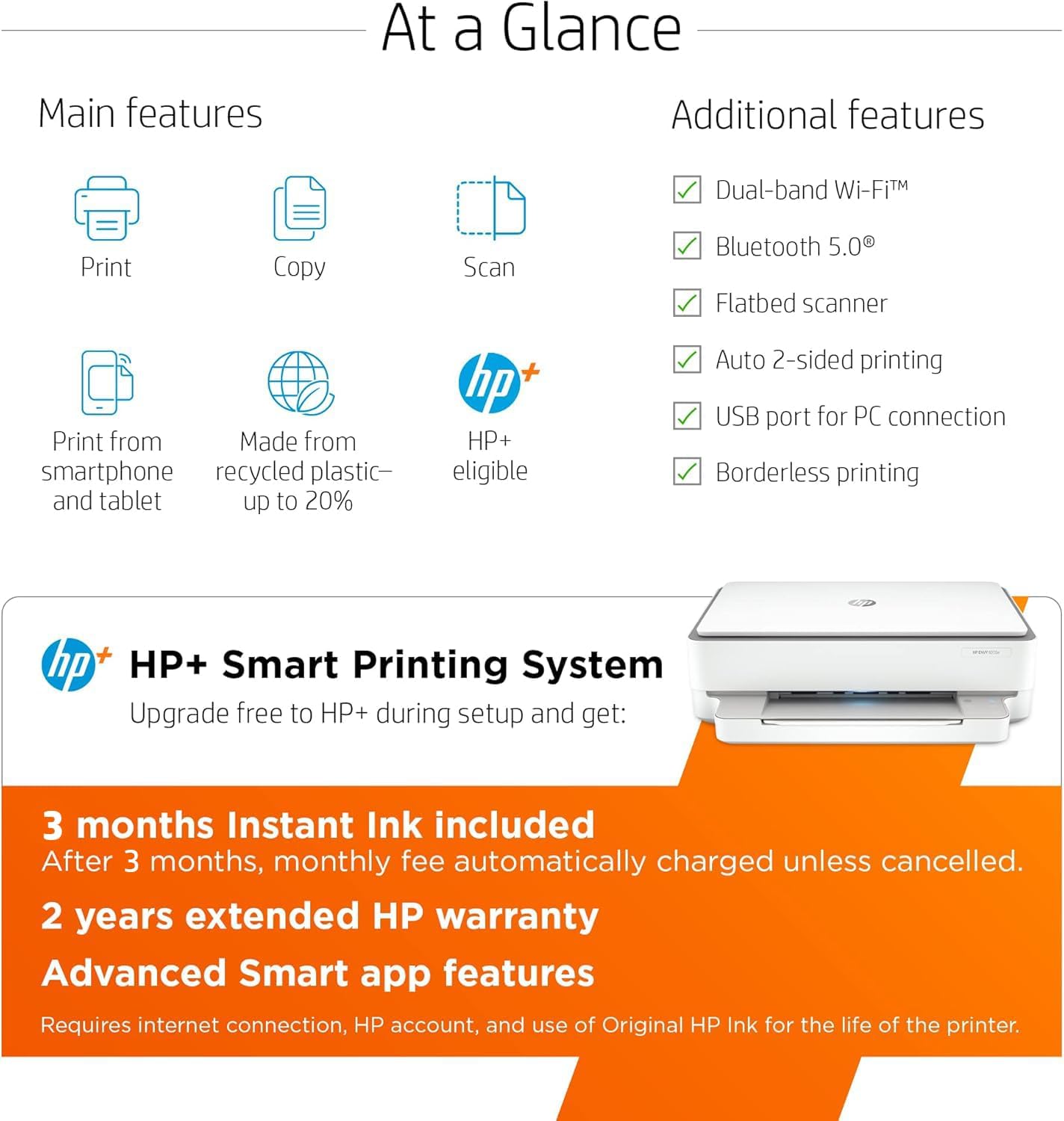 HP ENVY 6055e Wireless Color Inkjet Printer