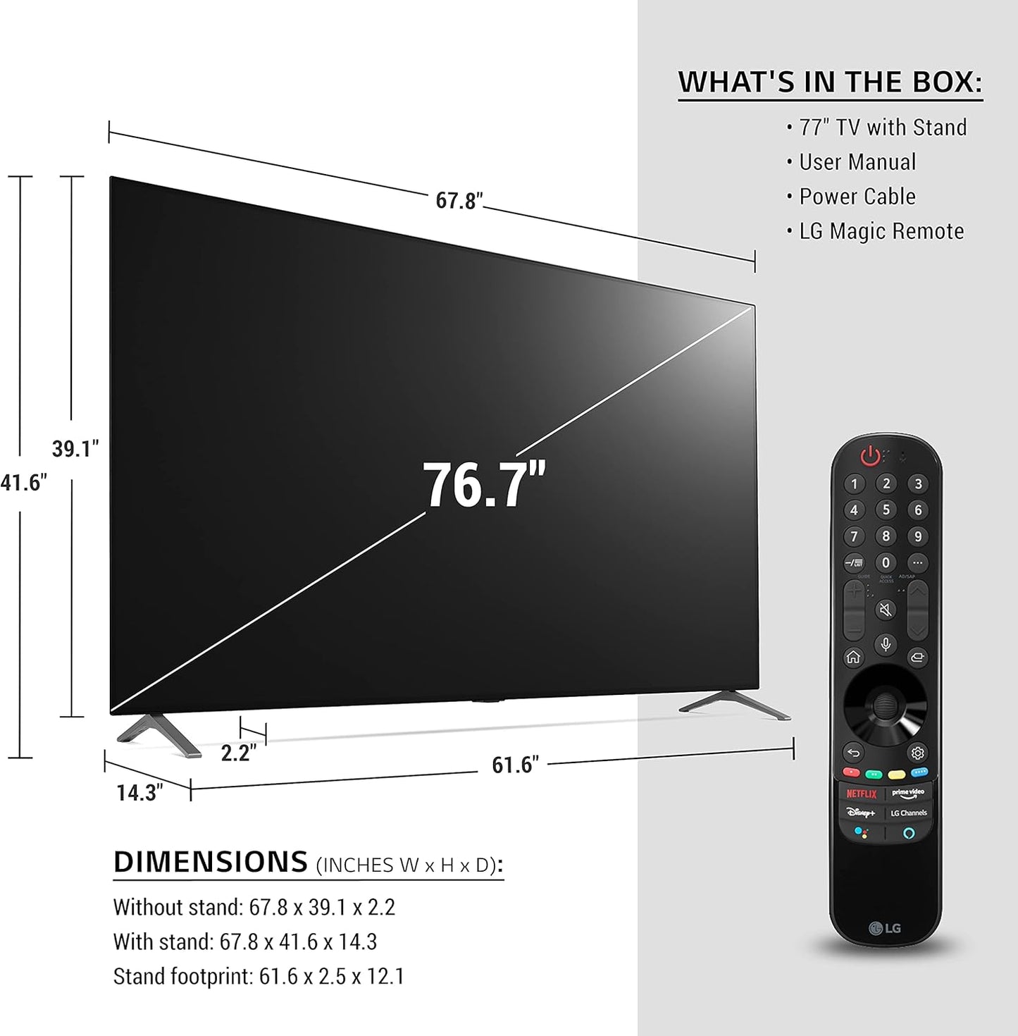 LG OLED77A1PUA 77" 4K Smart OLED TV Alexa Built-in