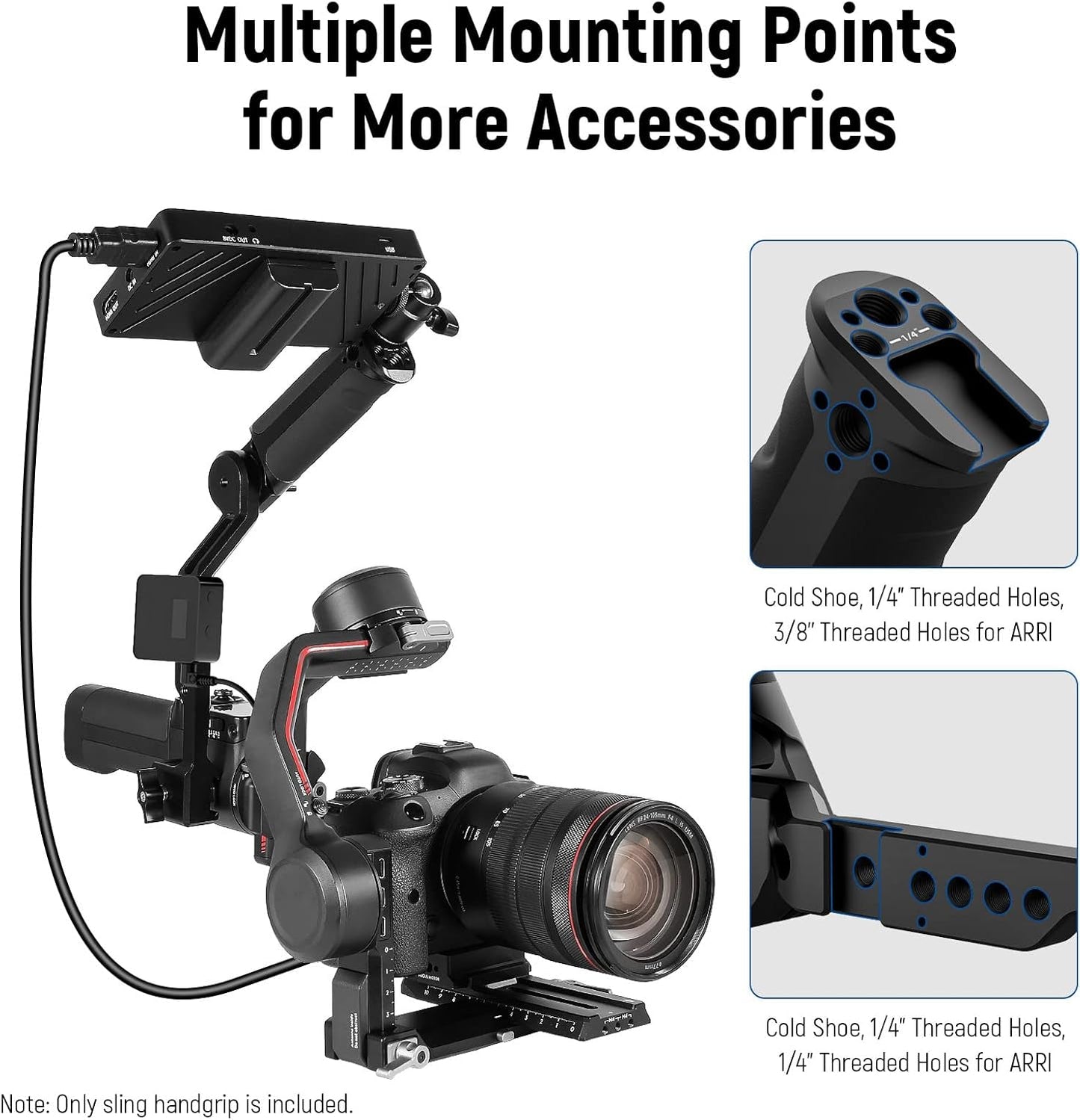 Neewer 10101298 Adjustable Sling Handle Grip - Gimbal Stabilizer