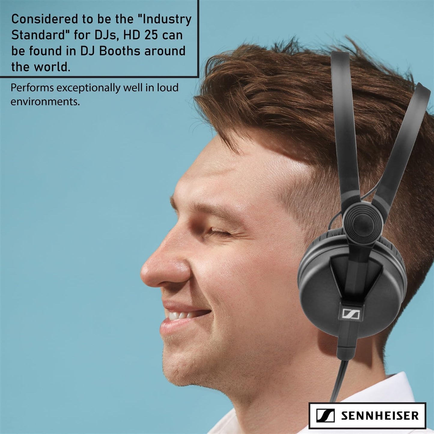 Sennheiser 506908 HD 25 Professional DJ Headphones Bundle