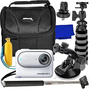 Insta360 IN360GO364GEB4S GO 3 64GB Action Camera Bundle