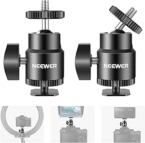 Neewer ST36 1/4" Camera Hot Shoe Mount Adapter 4-Pack