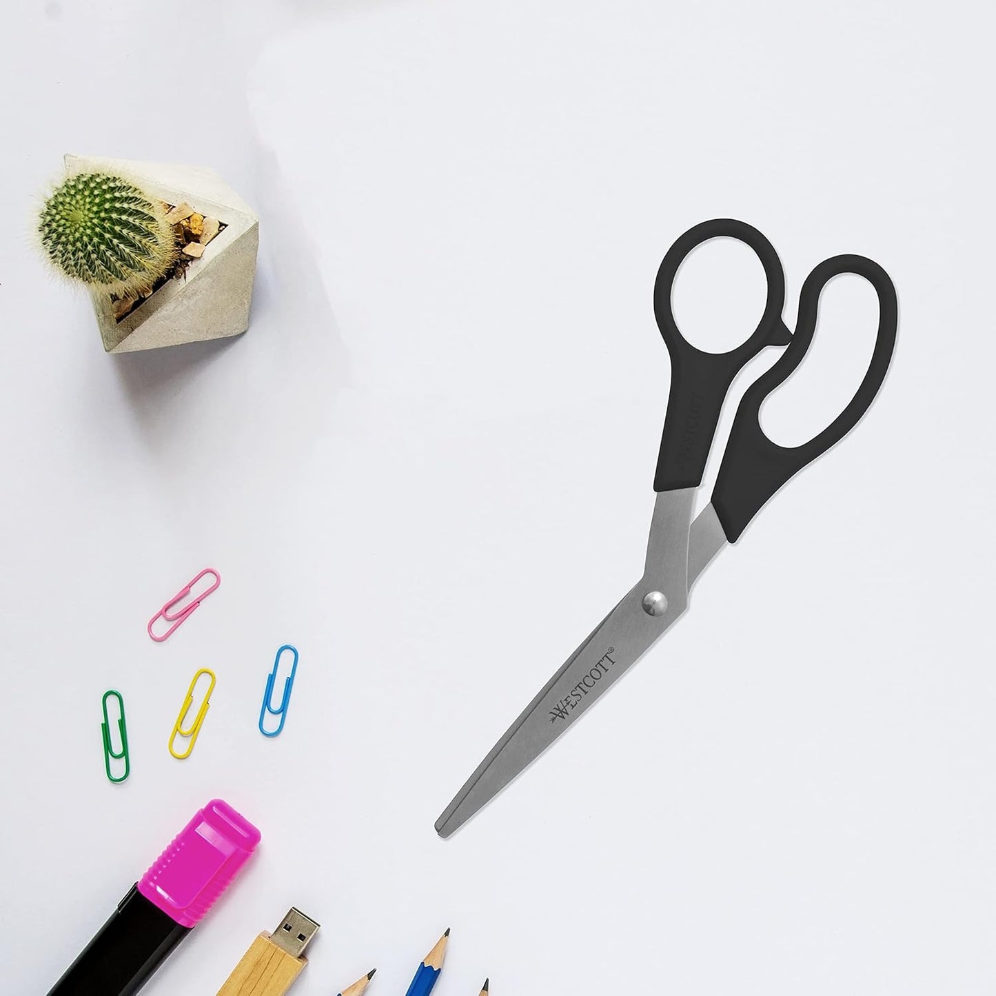 Westcott 13402 8" All Purpose Scissors 3-Pack