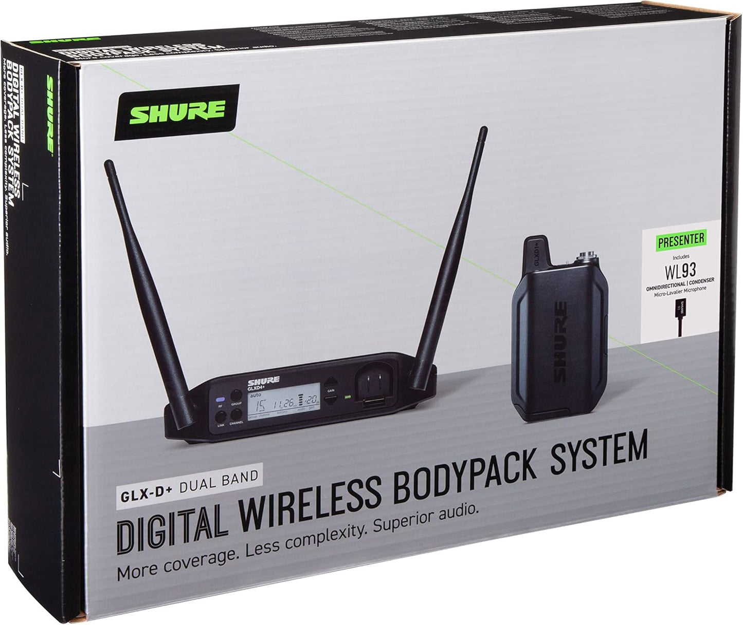 Shure GLXD14+/93 Digital Wireless Lavalier Microphone System