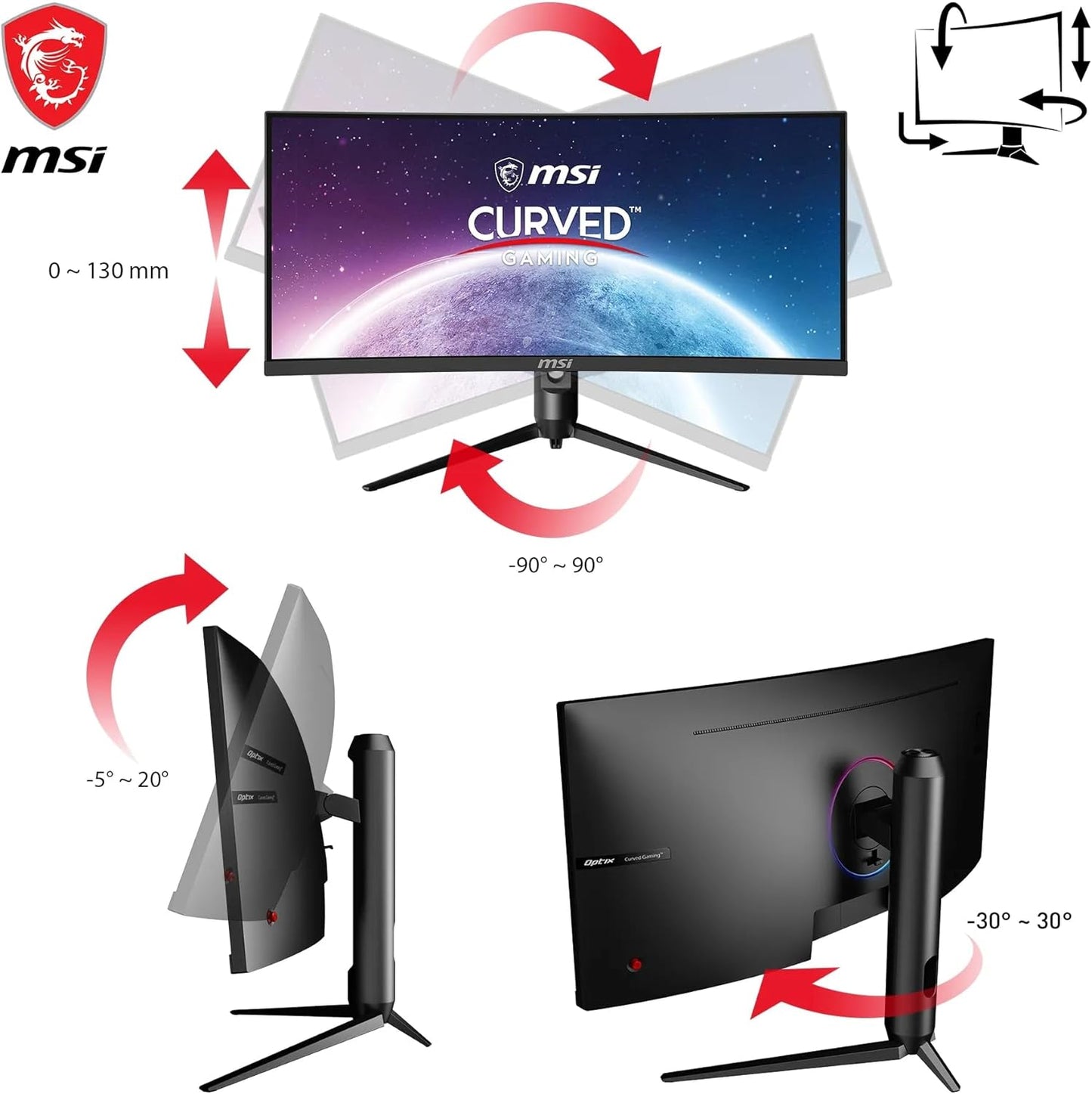 MSI Optix MAG301CR2 30" UWFHD 200Hz Gaming Monitor