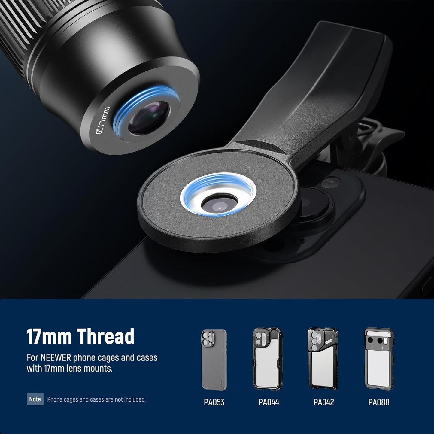Neewer 10104550 7X Telephoto Phone Lens 17mm Thread
