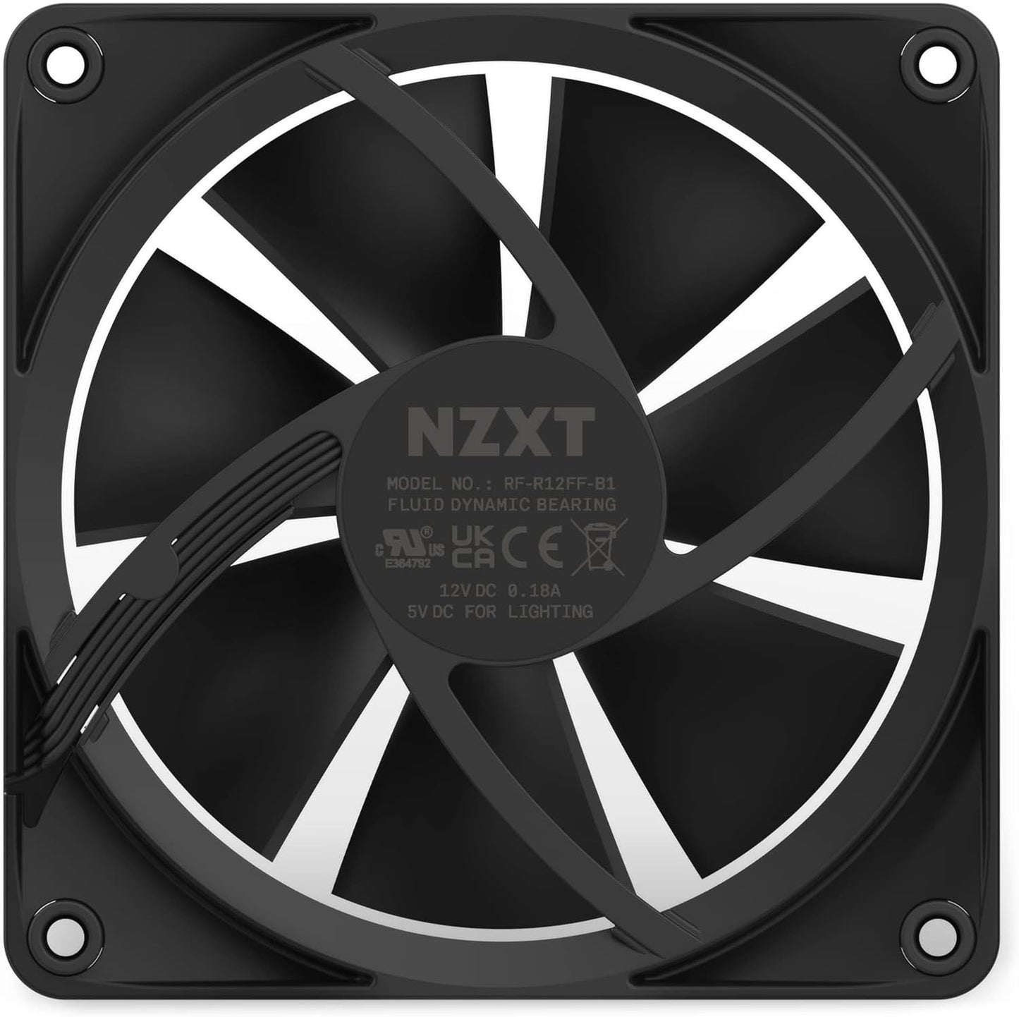 NZXT RF-R12SF-B1 F120 RGB Fan Single Pack