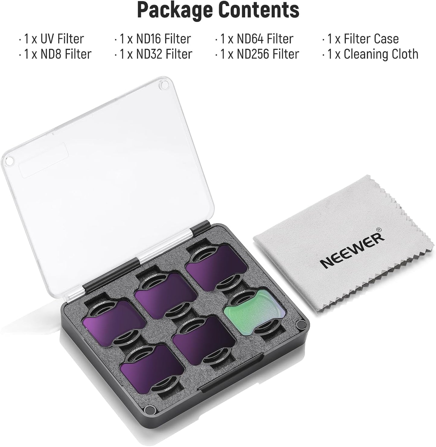 NEEWER FL-A28 DJI Avata 2 Filter Kit: ND/UV Lens Accessories