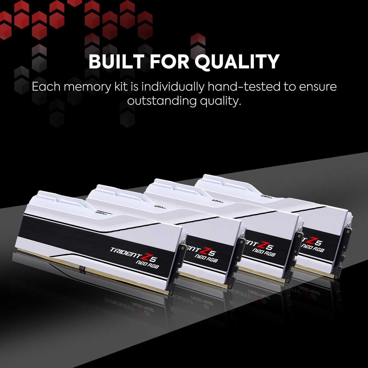 G.Skill F5-6000J30 RAM: 32GB DDR5 6000MHz RGB White