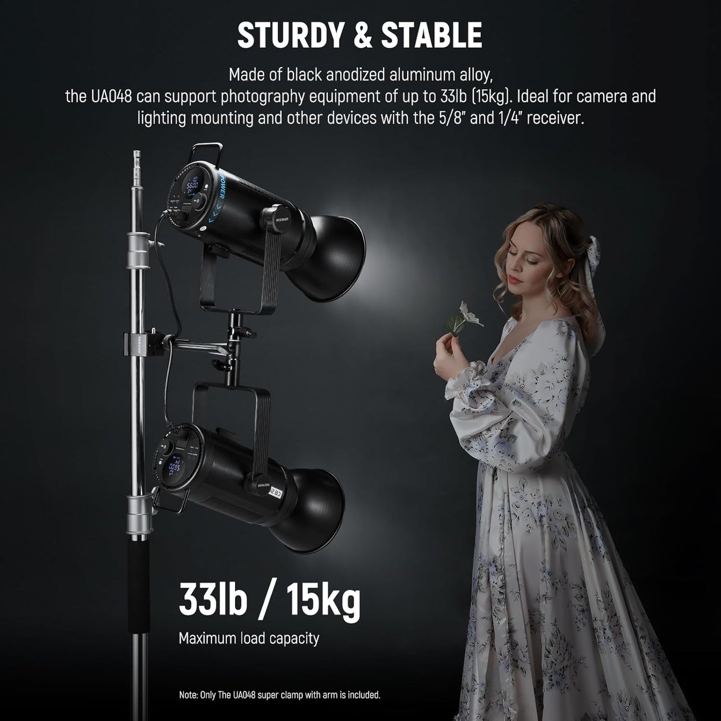 Neewer 10104467 Super Clamp 6" Extension Arm