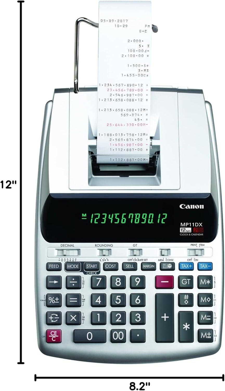 Canon 2198C001 MP11DX-2 Desktop Printing Calculator