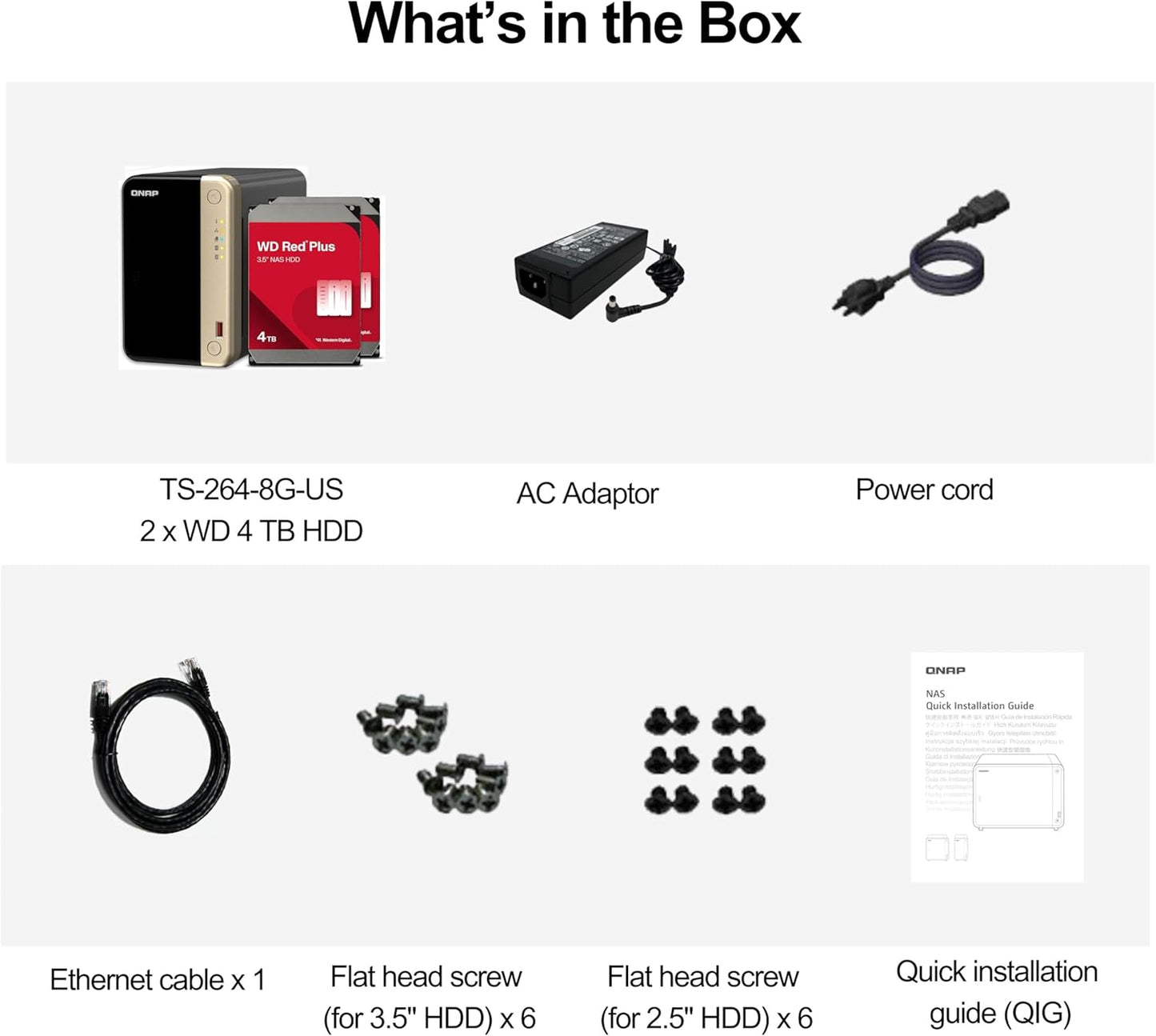 QNAP TS-262-4G-US 2-Bay NAS 4TB WD Red RAID