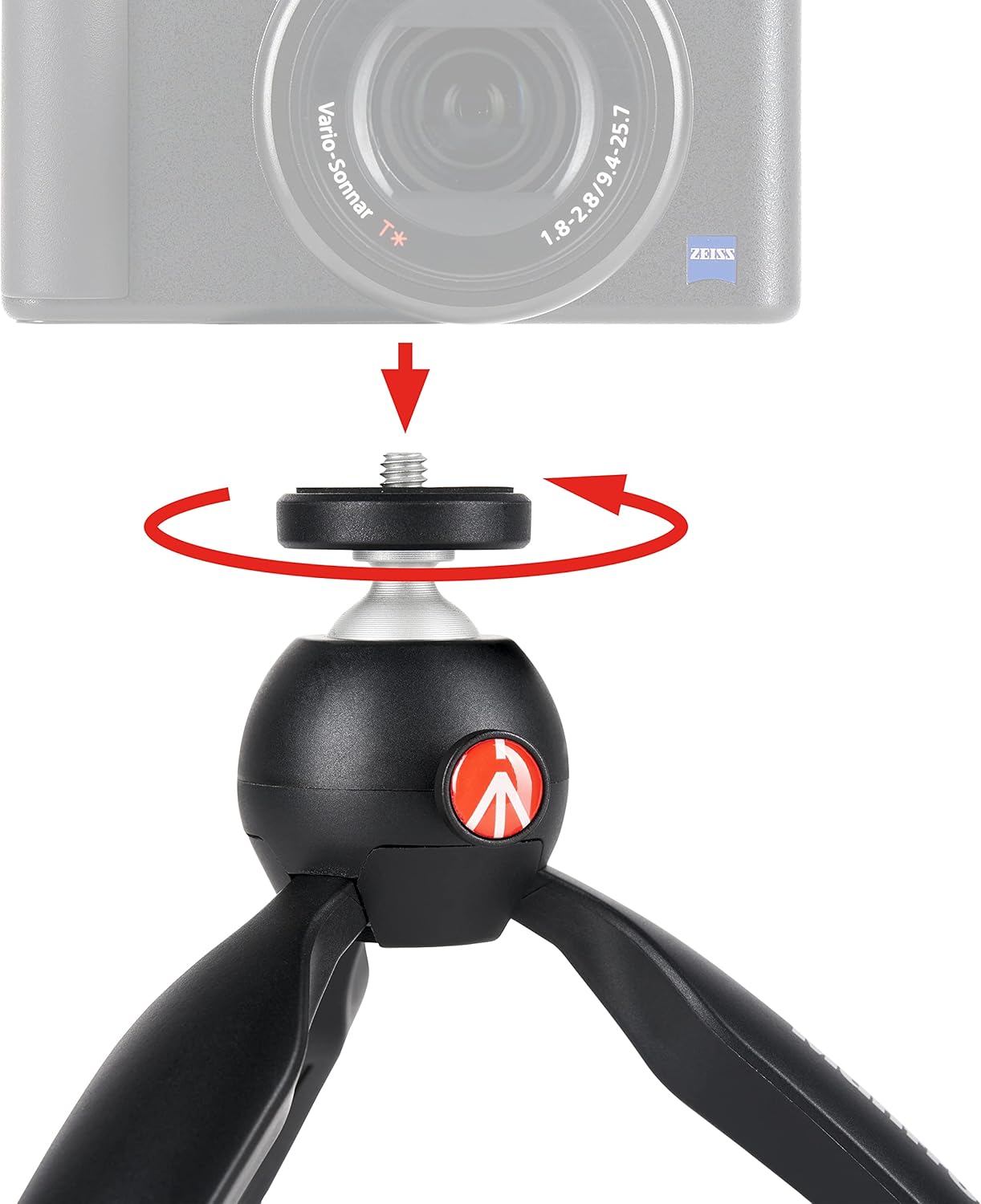 Manfrotto MTPIXIMII-B PIXI Mini Tripod Camera Handgrip