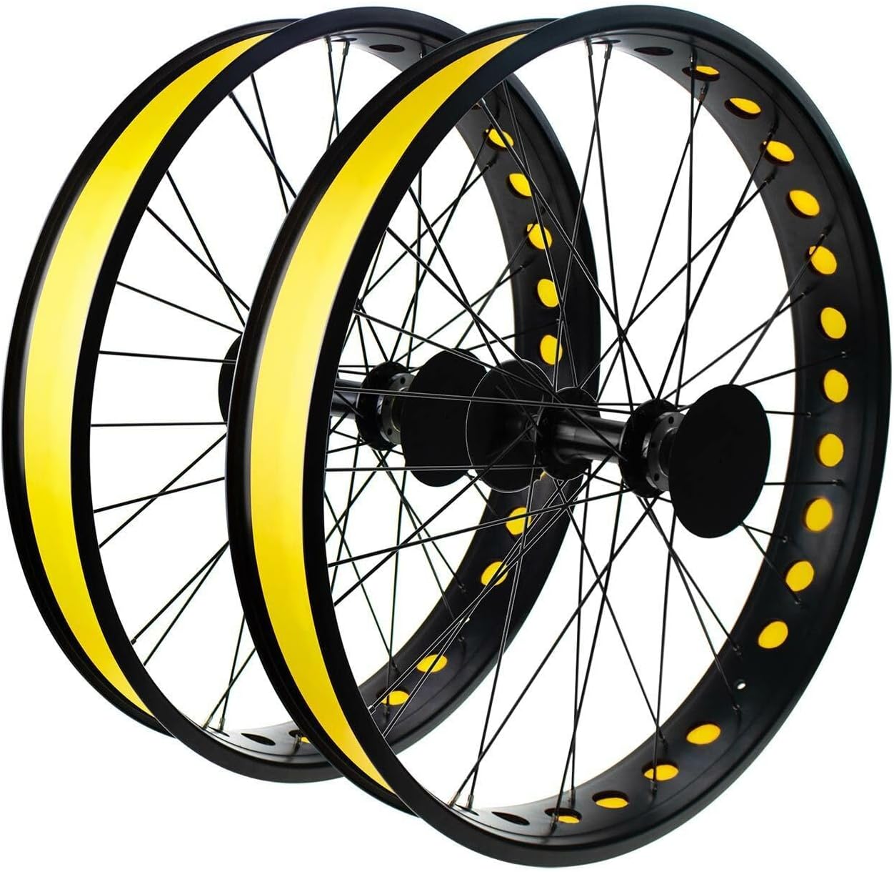 Gravity Yellow Rim Tape - 26 inch Fat Bike Wheel Liners - 64mm Pair