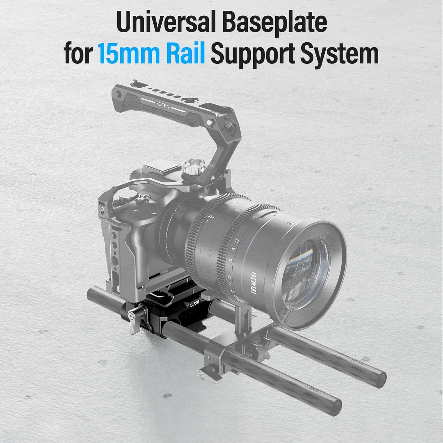 Sirui AM-QA-LR 15mm Rail System with QR Plate
