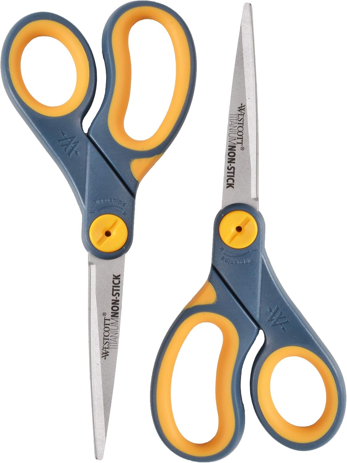 Westcott 16550 Titanium Non-Stick 8-inch Scissors 2-Pack