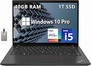 Lenovo ThinkPad T14 i5 Laptop, 40GB RAM, 1TB SSD