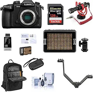 Panasonic DC-GH5 Lumix 4K Mirrorless Camera Bundle