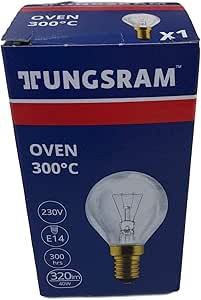 GE TRTAZ11A Eveready E14 Oven Cooker Lamp 40W 240V