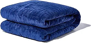 Gravity Blanket 15lbs Weighted Blanket for Adults Navy