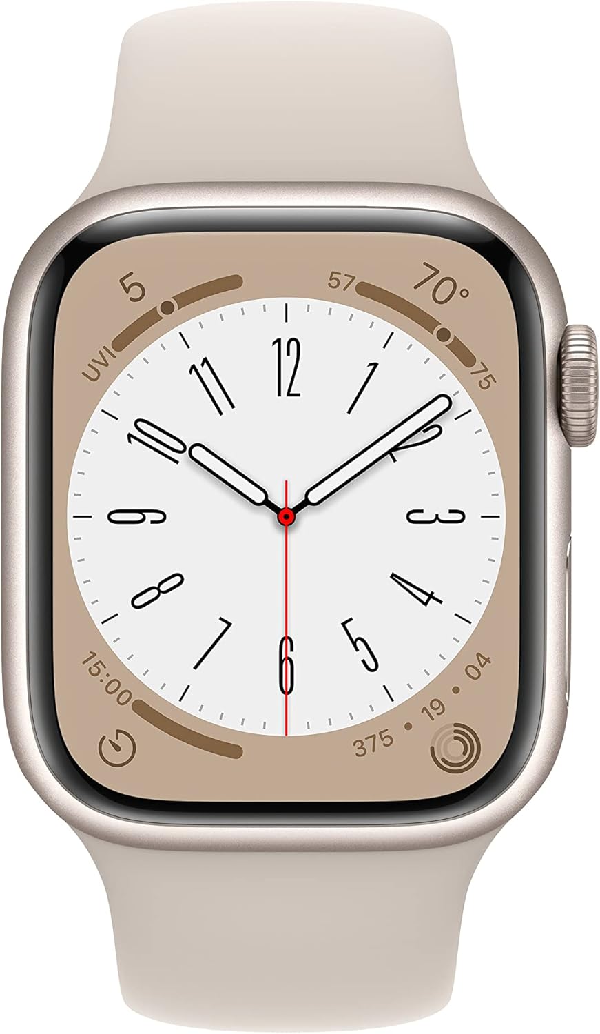 Apple Watch Series 8 GPS + Cellular 41mm Starlight Renewed