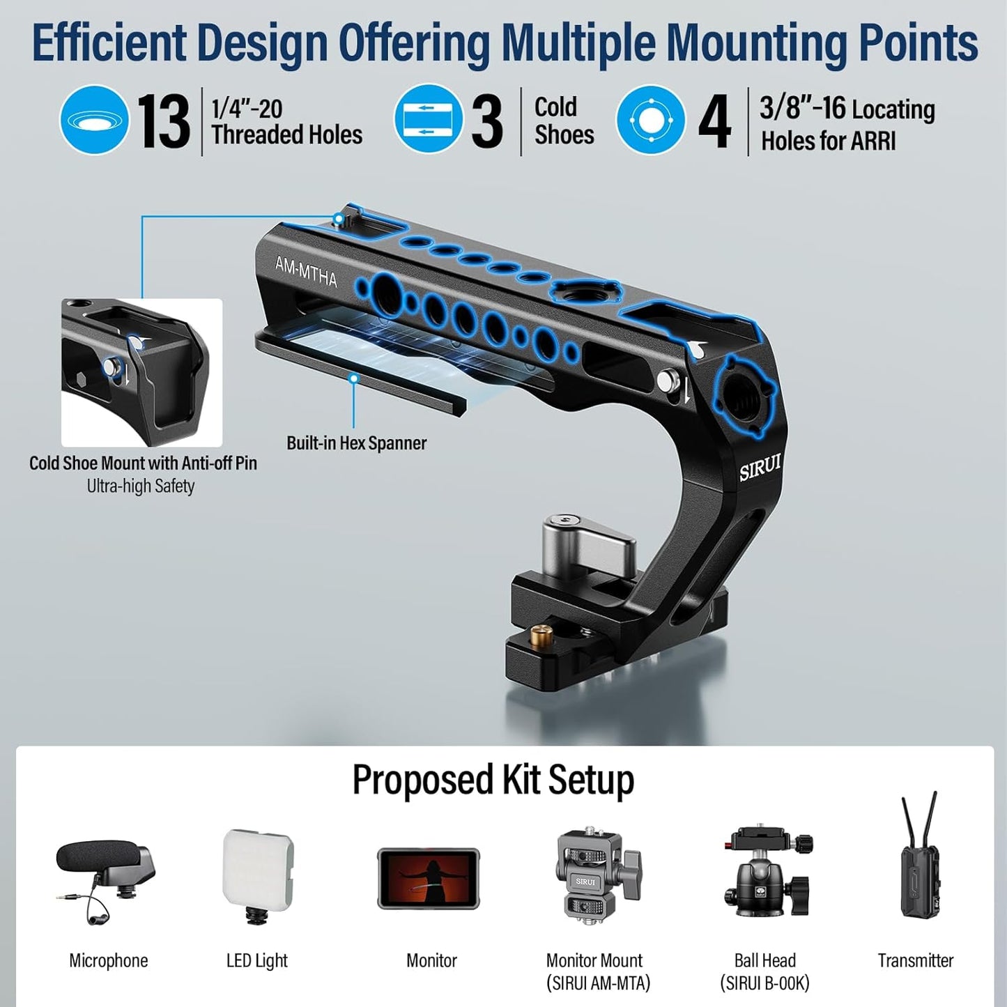 Sirui AM-MTHA Camera Cage Top Handle Grip