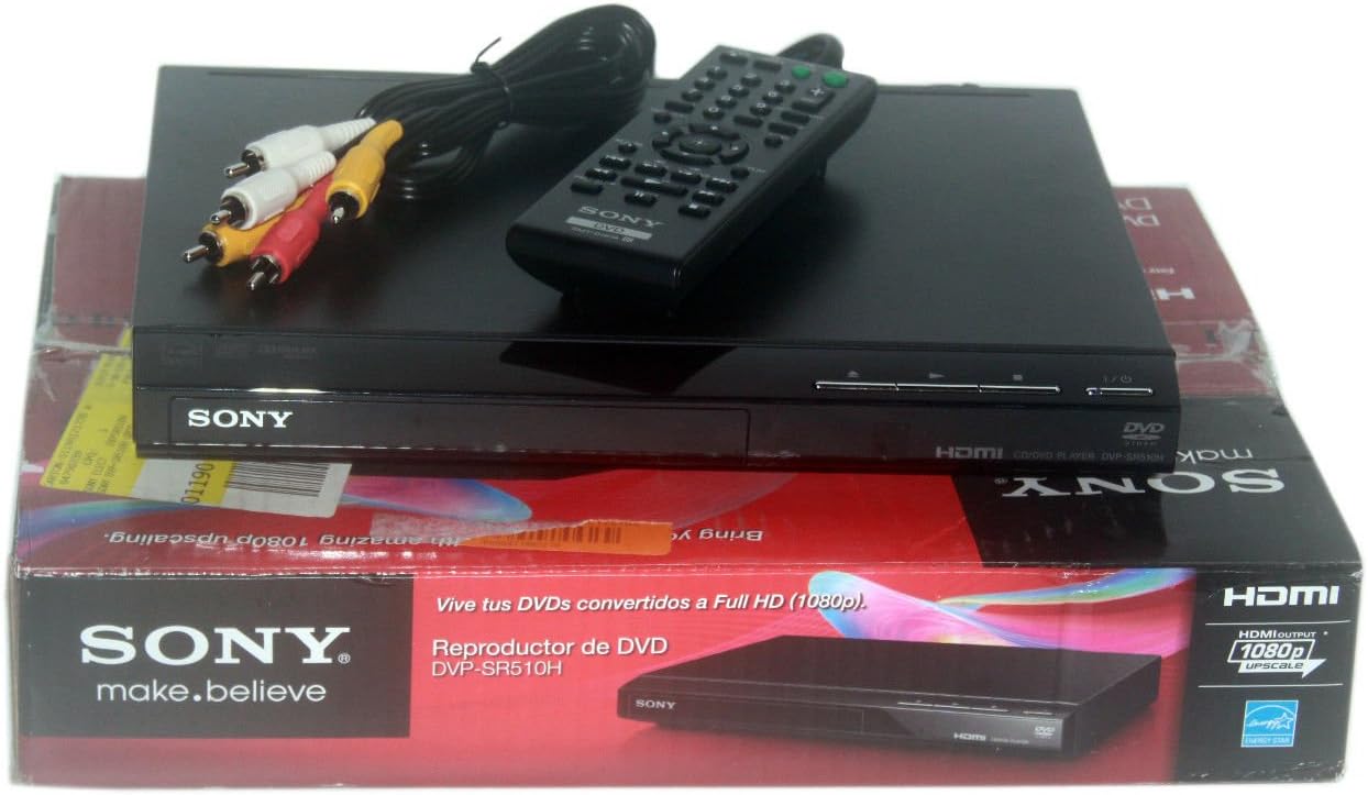 Sony DVP-SR510H 1080p DVD Player HDMI Remote