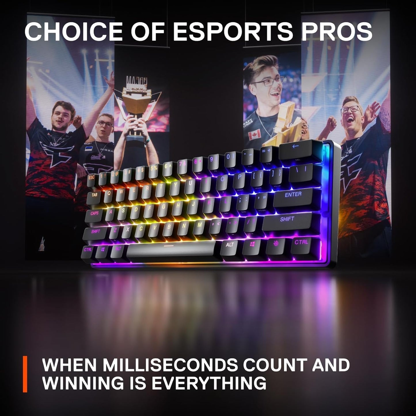 SteelSeries 64820 Apex Pro Mini HyperMagnetic Gaming Keyboard
